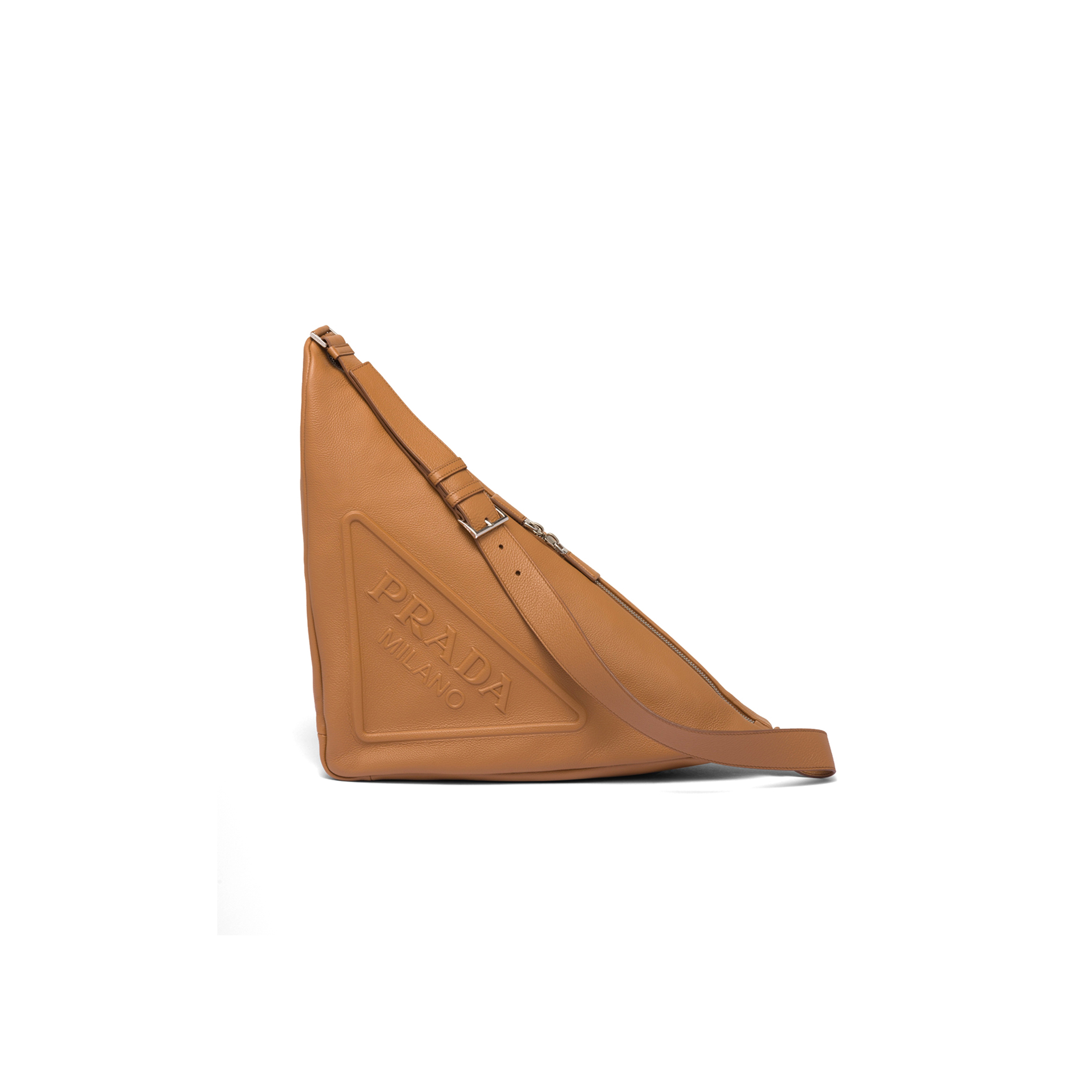 PRADA LARGE LEATHER PRADA TRIANGLE BAG 2VY007 02 (58*27*22cm)